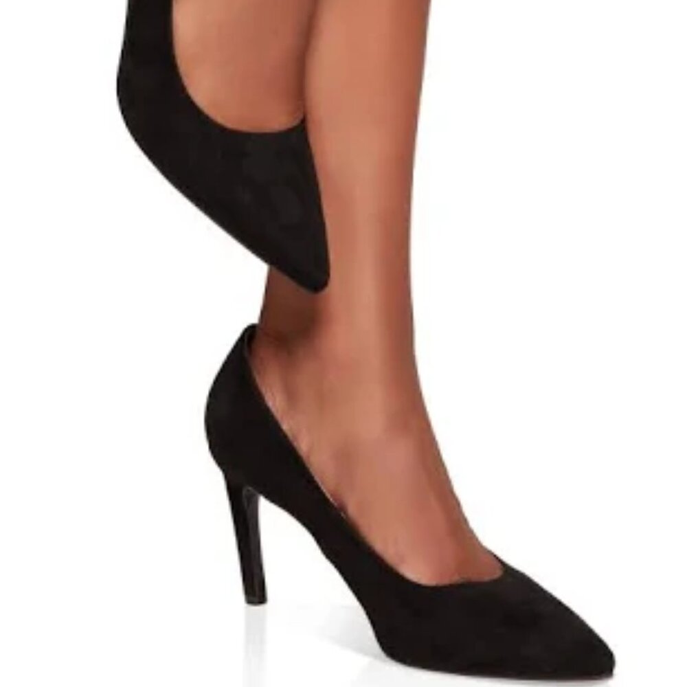 Rayne London Dressy Suede Black LEATHER Shoes